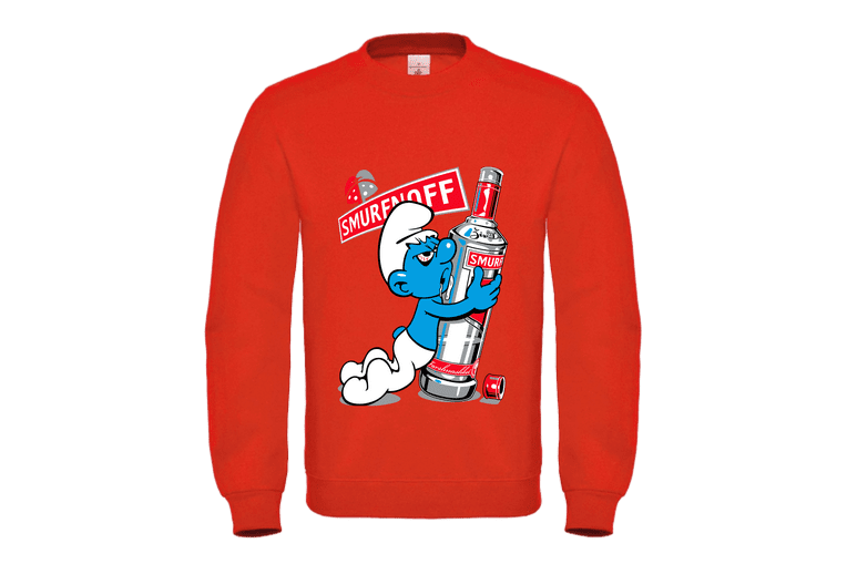 Unisex φούτερ ενηλίκων Smurfnoff