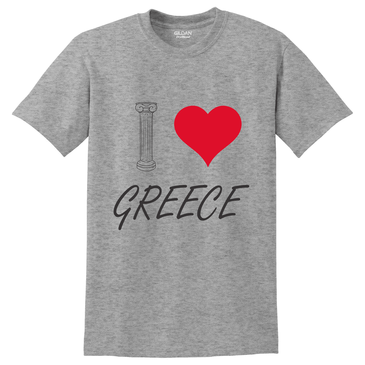 Κοντομάνικο I love Greece