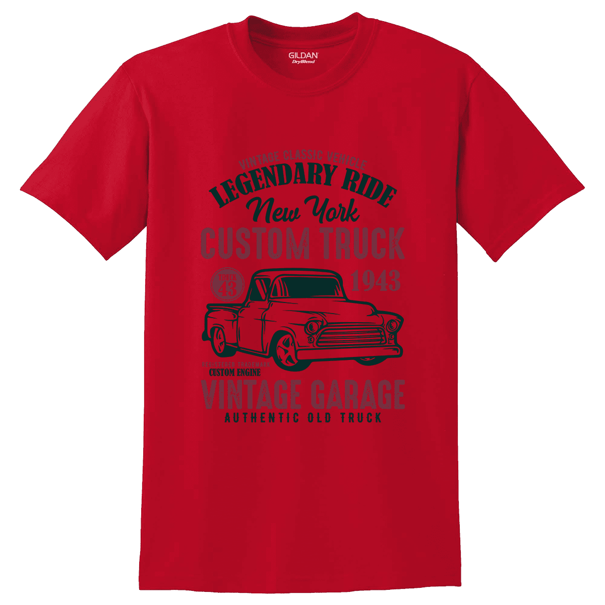 Κοντομάνικο T-Shirt NY Custom Truck