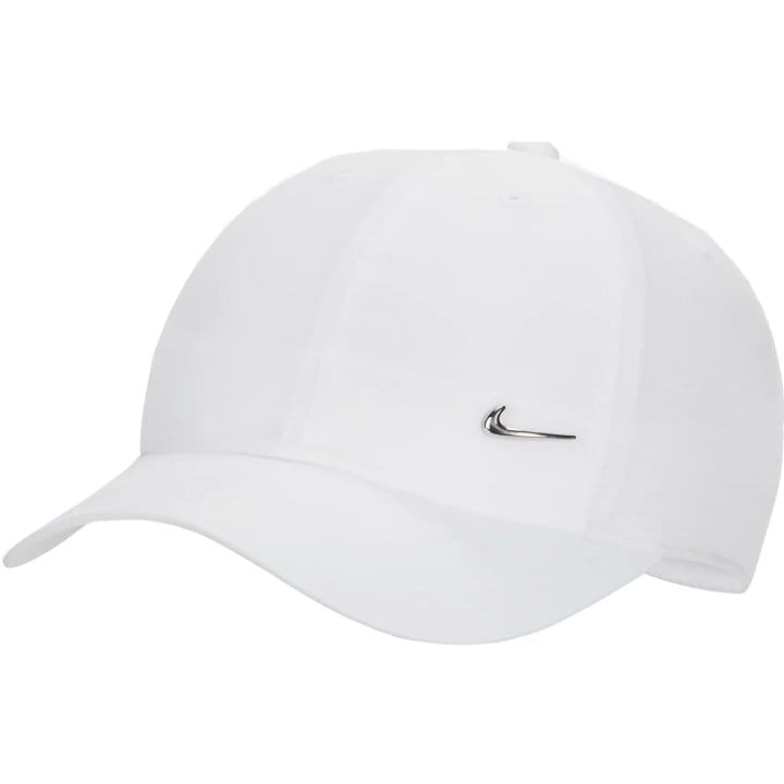 Παιδικό καπέλο Nike Dri-FIT Club Metal-Swoosh λευκό